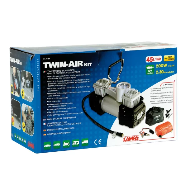 Compresor aer dublu pentru SUV Twin-Air 12V 200W