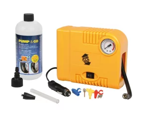 Compresor aer Pump&amp;Go 12V si kit etansare pneuri