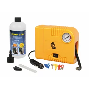 Compresor aer Pump&amp;Go 12V si kit etansare pneuri