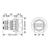 Contact general cu 3 functii 100A - 12/32V