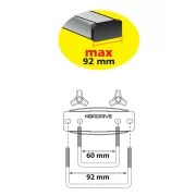 Cutie bagaje ABS D-Box 430 Litri Nordrive - Gri embosat