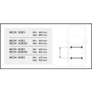 Cutie bagaje ABS D-Box 430 Litri Nordrive - Gri embosat