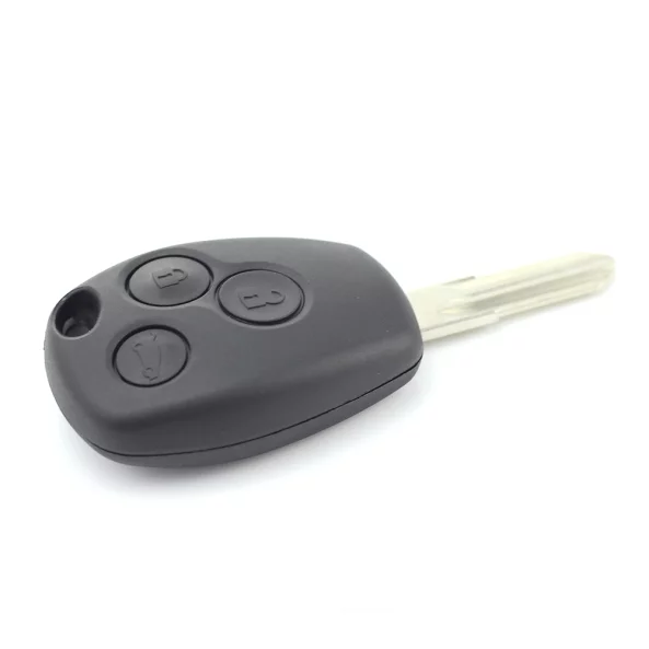 Dacia / Renault - Carcasa cheie cu 3 butoane si suport baterie din inox