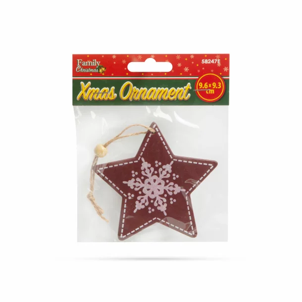 Decor de brad - stea - 9,6 x 9,3 cm