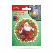 Decoraţie de Crăciun cu LED RGB - autocolant - model coroană