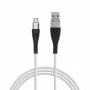 Delight - Cablu de date – Micro USB, înveliş siliconic, 4 culori, 2 m