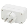 Wall-distributor with 1 + 2 socket