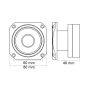 Dome 1&quot; 100/200 W • 8 ohm - MNC
