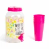 Dozator bauturi cu robinet, cu set pahare plastic, 3,8 l