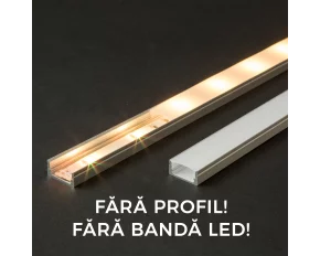 Ecran opal pt. profil aluminiu LED - 2000 mm