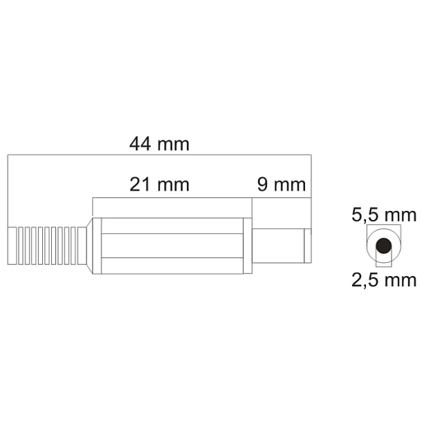 Fisa CC cu protector5.5/2.5