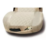 Husa scaun camion Lolita poliester/imit. piele 1buc - Crem