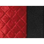 Husa scaun camion Lolita poliester/imit. piele 1buc - Negru/Rosu