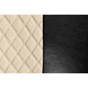 Husa scaun camion Mirian piele capri./imit. piele 1buc - Negru/Crem