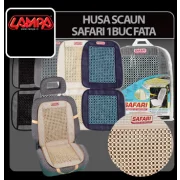 Husa scaun fata Safari cu margele din lemn 1buc - Albastru