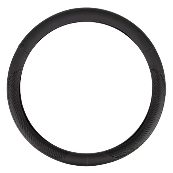 Husa volan Amio SWC-17-M, Ø 37/39 cm - Negru/Carbon