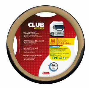 Husa volan camion Club premium - M - Ø 44/46cm - Bej