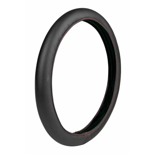 Husa volan elasticizata Skin Cover - M - Ø 38/40cm - Negru/Rosu