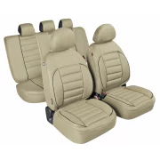 Huse scaun De-Luxe Sport Edition jacquard high-quality 9buc - Bej