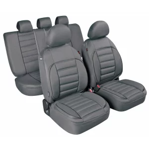Huse scaun De-Luxe Sport Edition jacquard high-quality 9buc - Gri