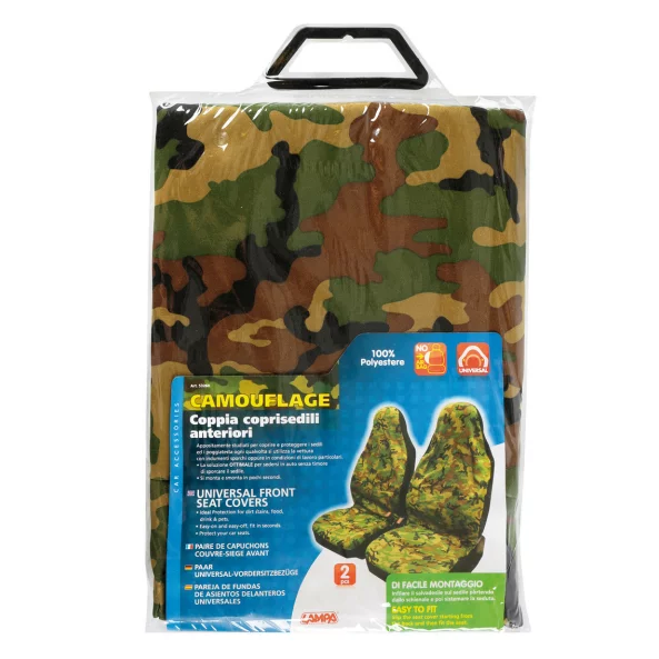 Huse scaun fata Camouflage 2buc