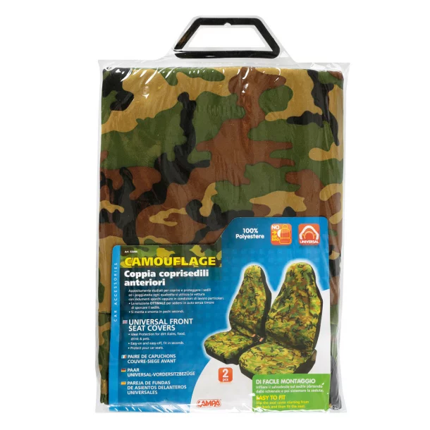 Huse scaun fata Camouflage 2buc
