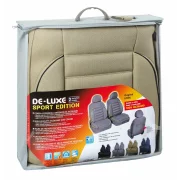 Huse scaun fata De-Luxe Sport Edition jacquard high-quality 2buc - Bej