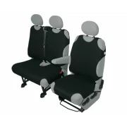 Huse scaun maieu furgoneta de transport Kegel 1+2Locuri - Negru