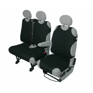 Huse scaun maieu furgoneta de transport Kegel 1+2Locuri - Negru
