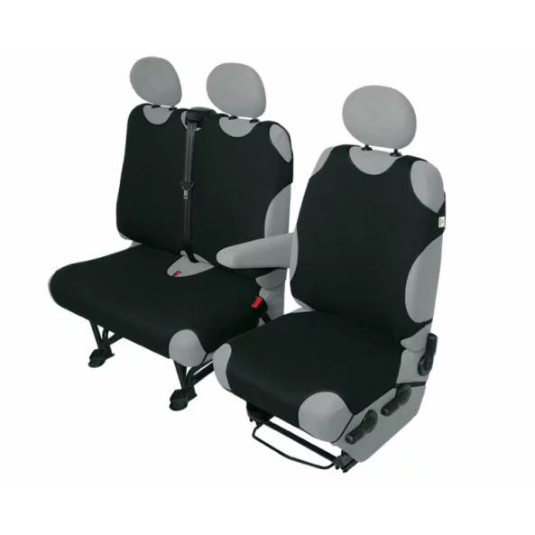 Huse scaun maieu furgoneta de transport Kegel 1+2Locuri - Negru
