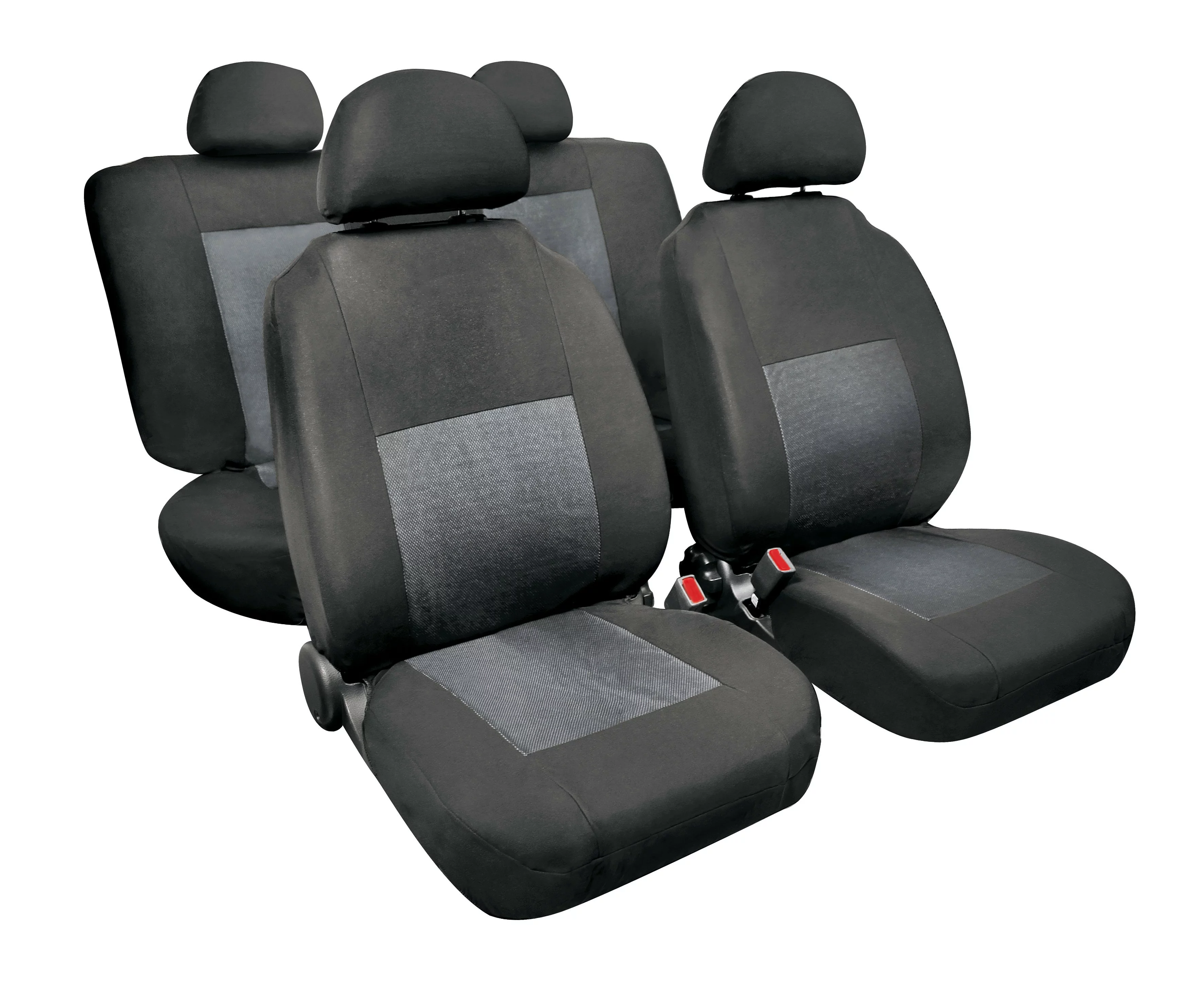 Huse scaun Sport 8buc jacquard high-quality - Gri