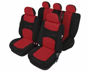 Huse scaun Sport Line+ Super L 9buc - Negru/Rosu