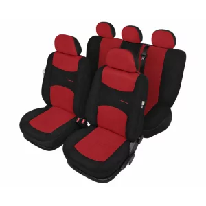 Huse scaun Sport Line+ Super L 9buc - Negru/Rosu