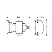 Incarcator motocicleta USB-Fix Omega fixare cu suruburi 12/24V - 2400mA