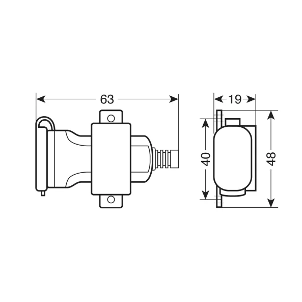 Incarcator motocicleta USB-Fix Omega fixare cu suruburi 12/24V - 2400mA