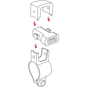 Incarcator motocicleta USB-Fix Tube cu fixare pe ghidon 12/24V - 3000mA