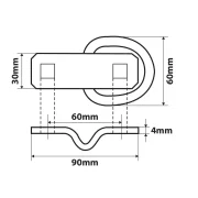 Inele fixare marfa tip D 2buc G-3