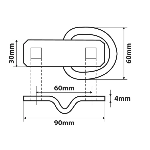 Inele fixare marfa tip D 2buc G-3