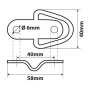 Inele fixare marfa tip D 2buc G-4