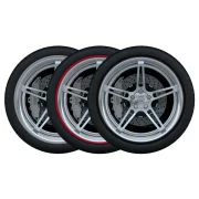 Inele protectie si design jante Rim Ringz - Rosu - 15&#039;&#039;