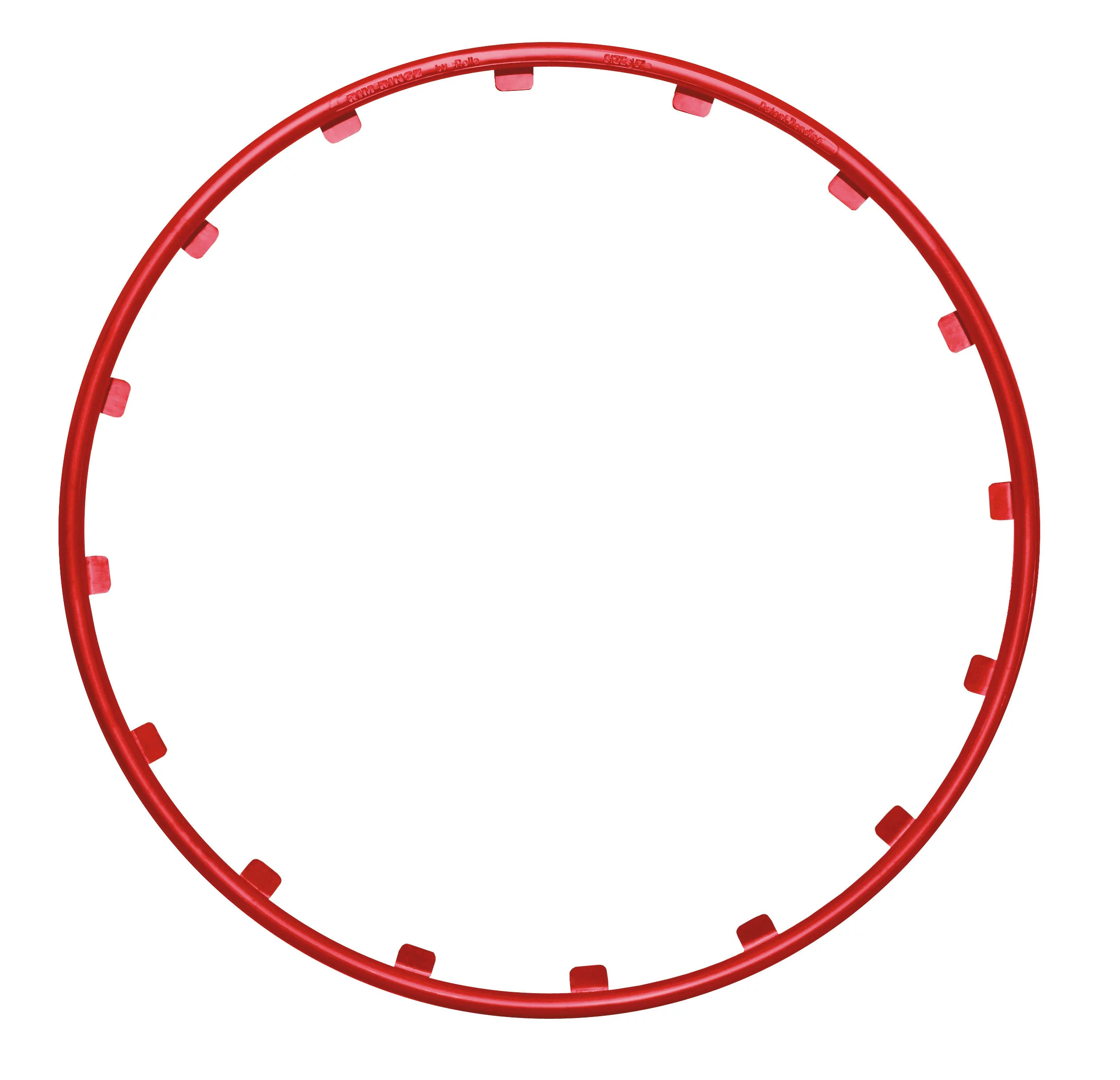 Inele protectie si design jante Rim Ringz - Rosu - 15&#039;&#039; - Resigilat