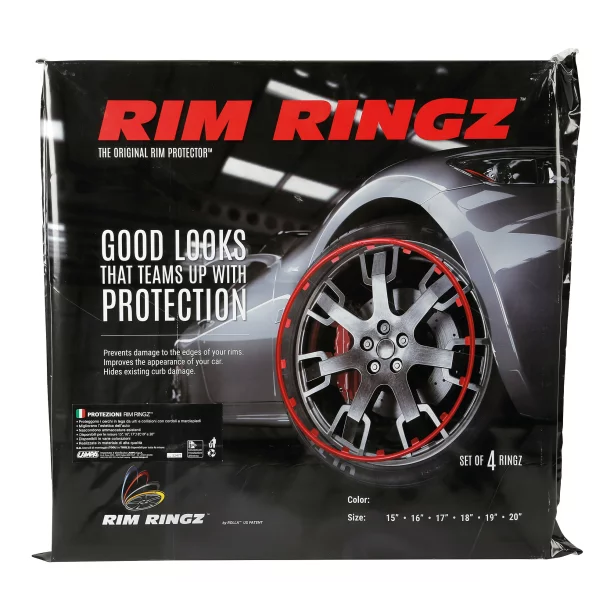 Inele protectie si design jante Rim Ringz - Rosu - 15&#039;&#039; - Resigilat