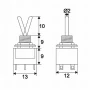 Intrerupatoare cu brat2 circuit3A-250VON-ON