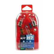 Kit becuri si sigurante 11buc, 12V - halogen H7