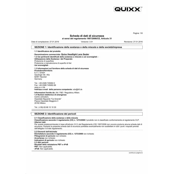 Kit pentru restaurare faruri Quixx