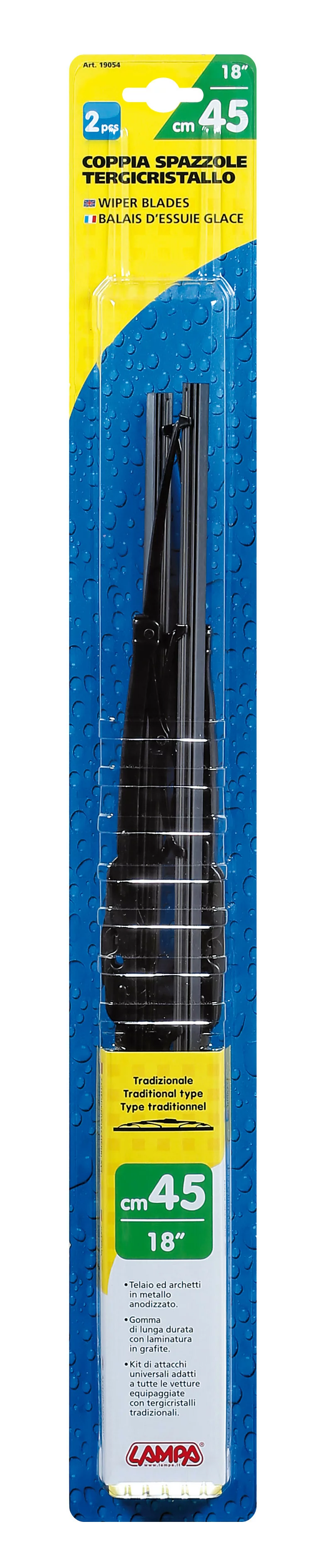 Lame stergator cu grafit Standard - 45cm (18&quot;) - 2buc