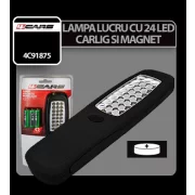 Lampa de lucru cu 24 LED-uri si magnet 4Cars