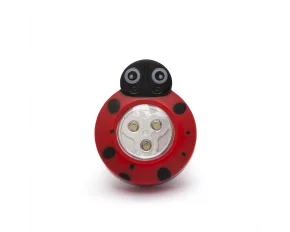 Lampă de veghe decorativă cu buton, model &quot;Buburuză&quot;