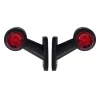 Lampa gabarit camion cu brat extra scurt 60° cu LED 12/24V Set 2buc Stg/Dr - Alb/Rosu