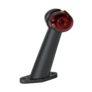Lampa gabarit camion Ilumia cu brat 60° - cu 2 LED-uri 24V - Alb/Rosu - Stanga